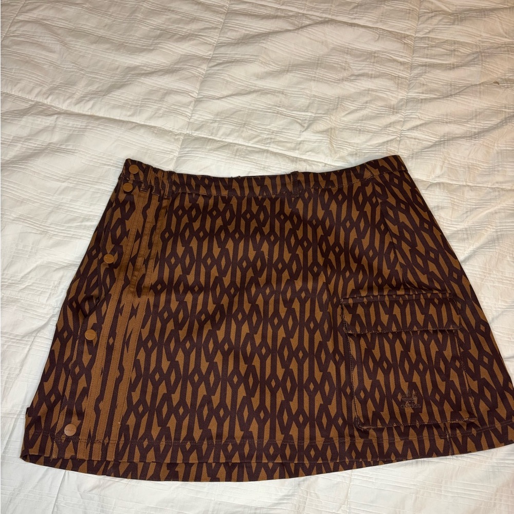 ADIDAS X IVY PARK Geometric Brown Skirt
